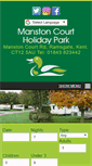 Mobile Screenshot of manstoncaravanpark.co.uk